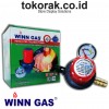 REGULATOR KEPALA KOMPOR GAS METERAN W 181 M TEKANAN TINGGI WINN GAS